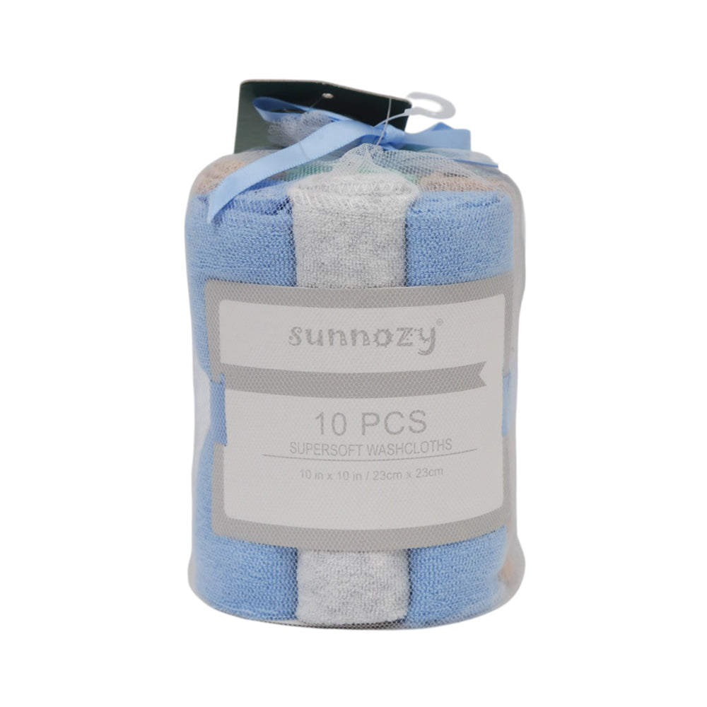 BABY 10PC FACE TOWEL IR-25 TW-068-B