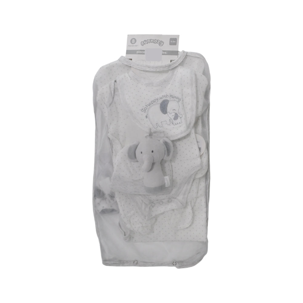 BABY 8PC GIFT SET HANGER WHITE IR-25 0-3M S.9309