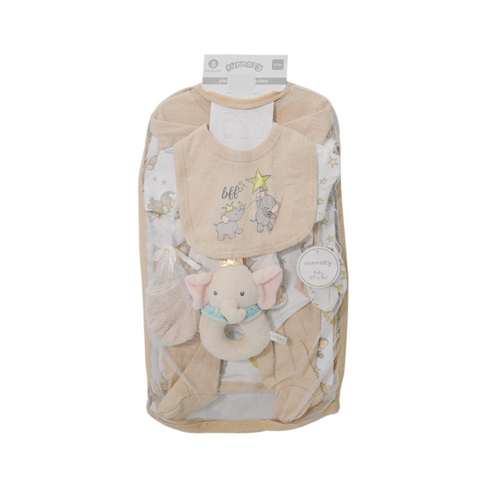 BABY 8PC GIFT SET HANGER SKIN IR-25 0-3M S.9301