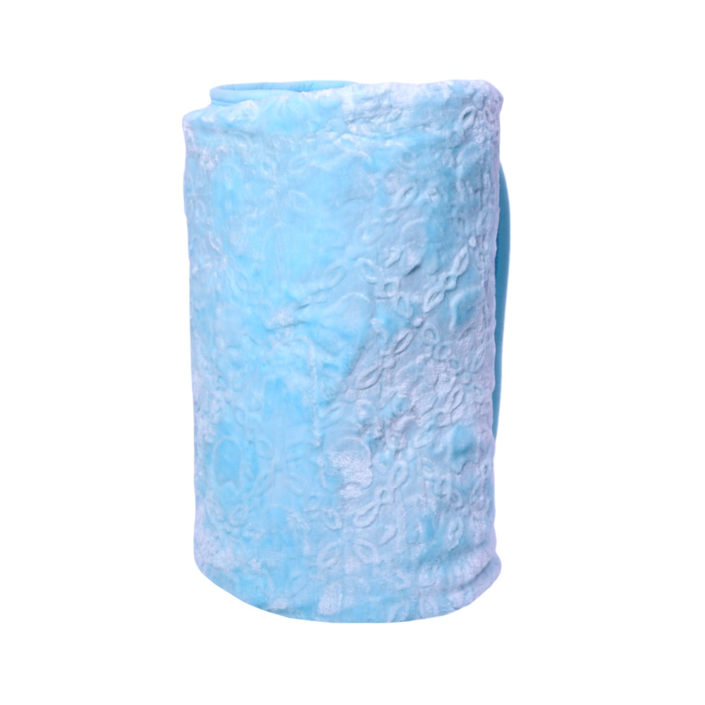 BLANKET IMBOSSED SOLID IR 1 PLY L-BLUE 200X240
