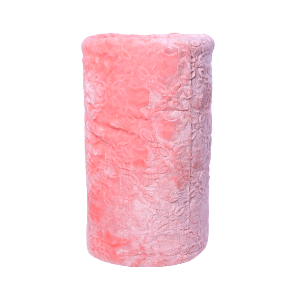 BLANKET IMBOSSED SOLID IR 1 PLY PEACH 200X240
