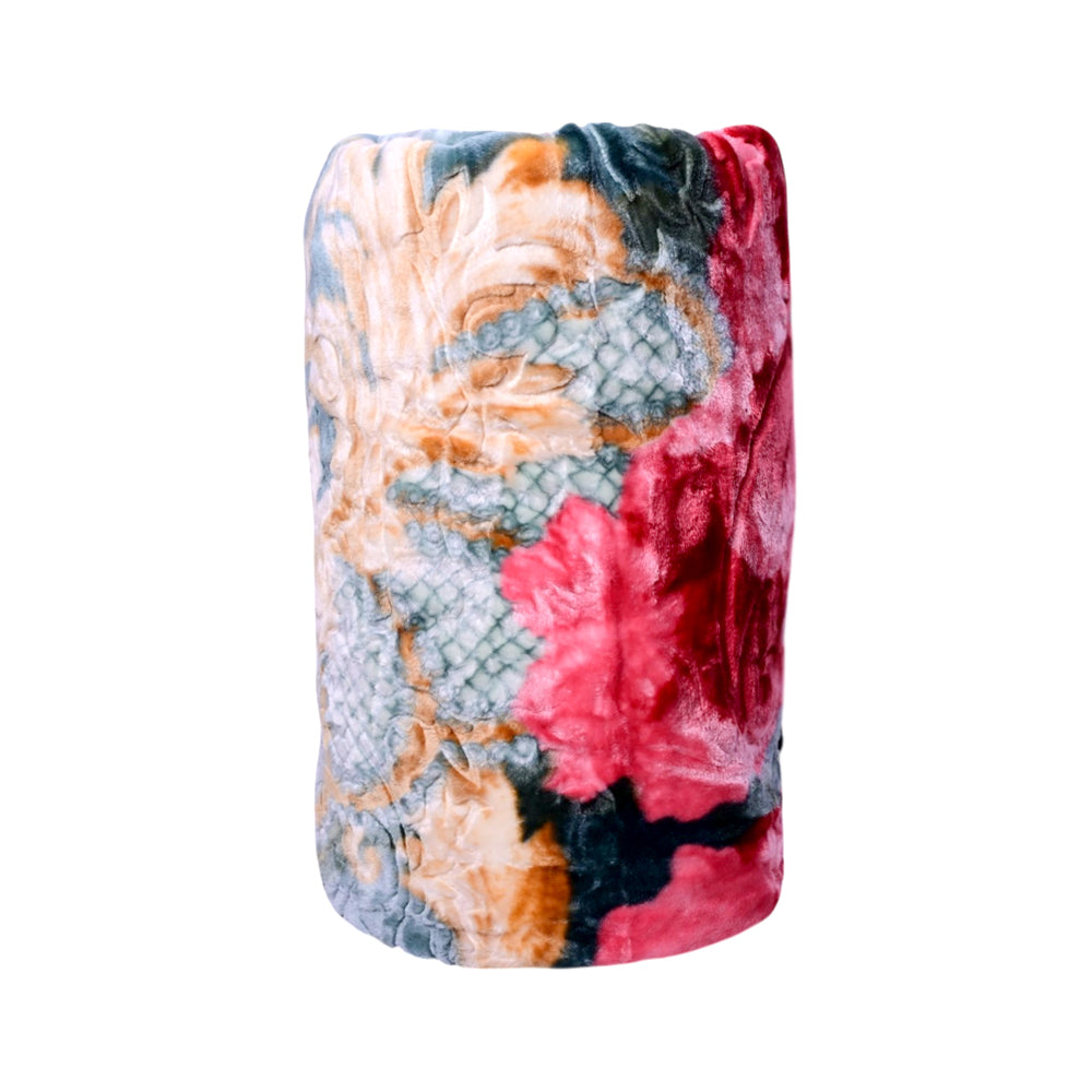 BLANKET IMBOSSED PRINTED IR 2 PLY GREEN 200X240