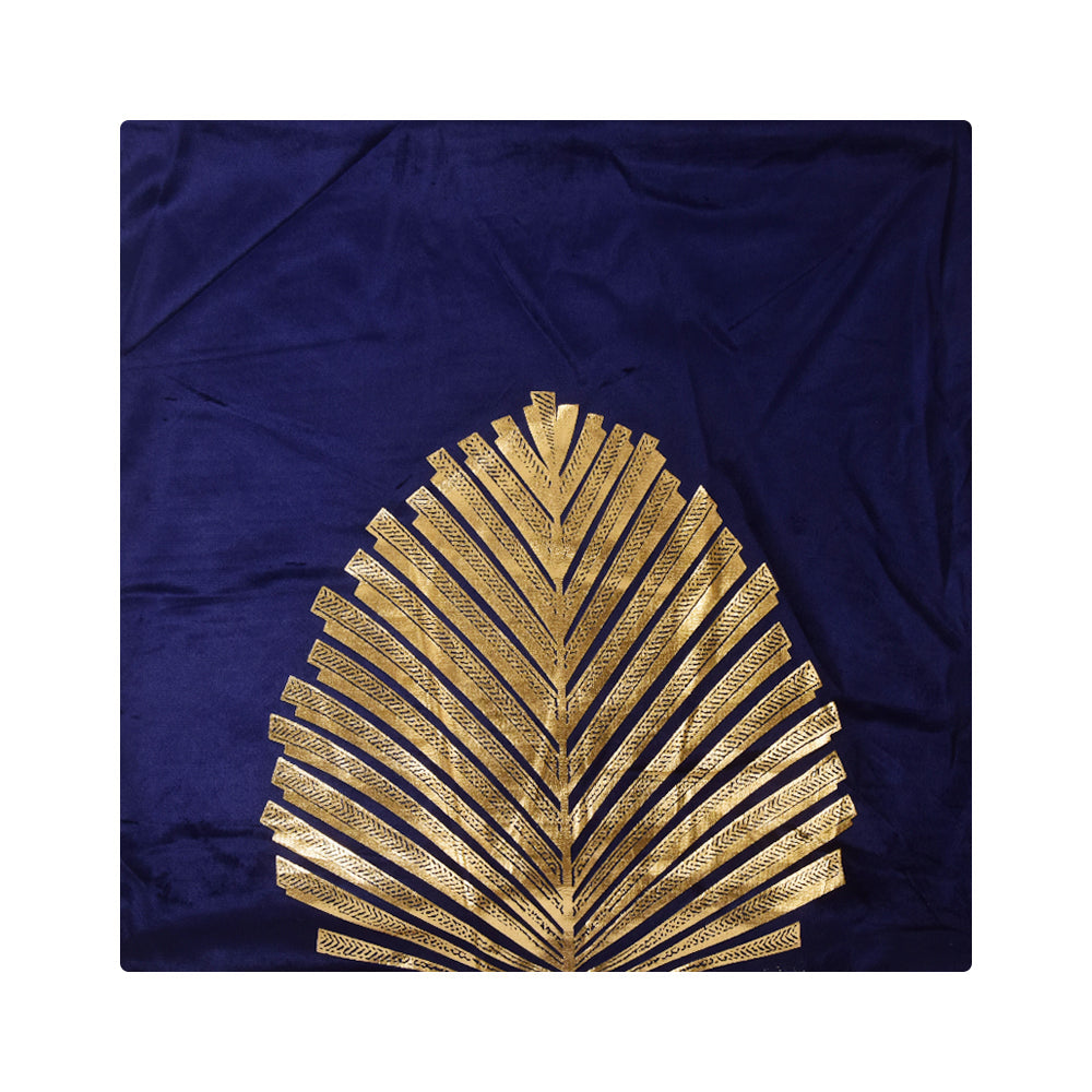 CUSHION COVER FOIL PRINT NAVY IC 25-26