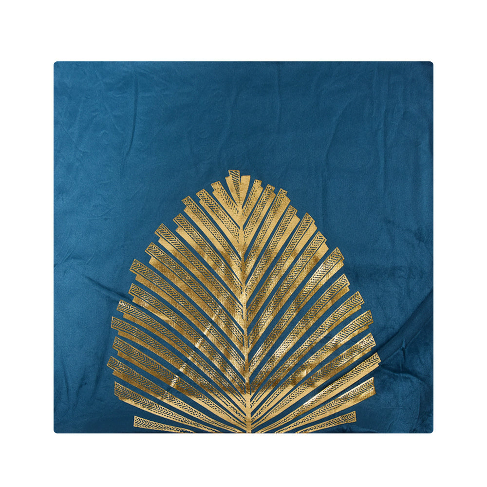 CUSHION COVER FOIL PRINT GREEN IC 25-26