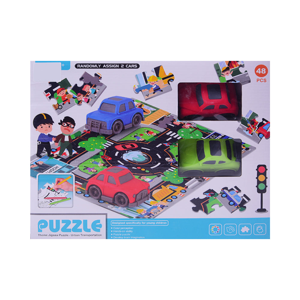 7077-104 TRAFIC PUZZLE TRACK 48PCS A.I