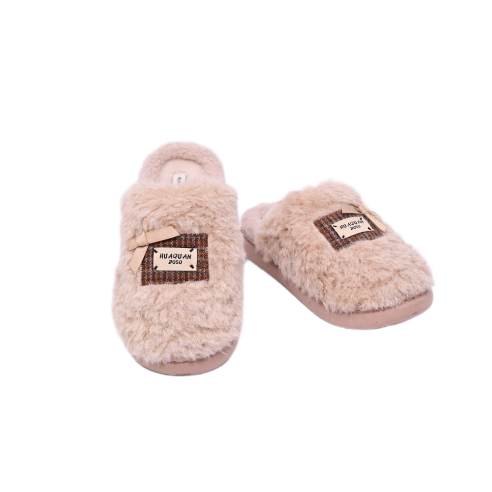 LADIES CARPET SLIPPER IR BEIGE 25-99 36-41