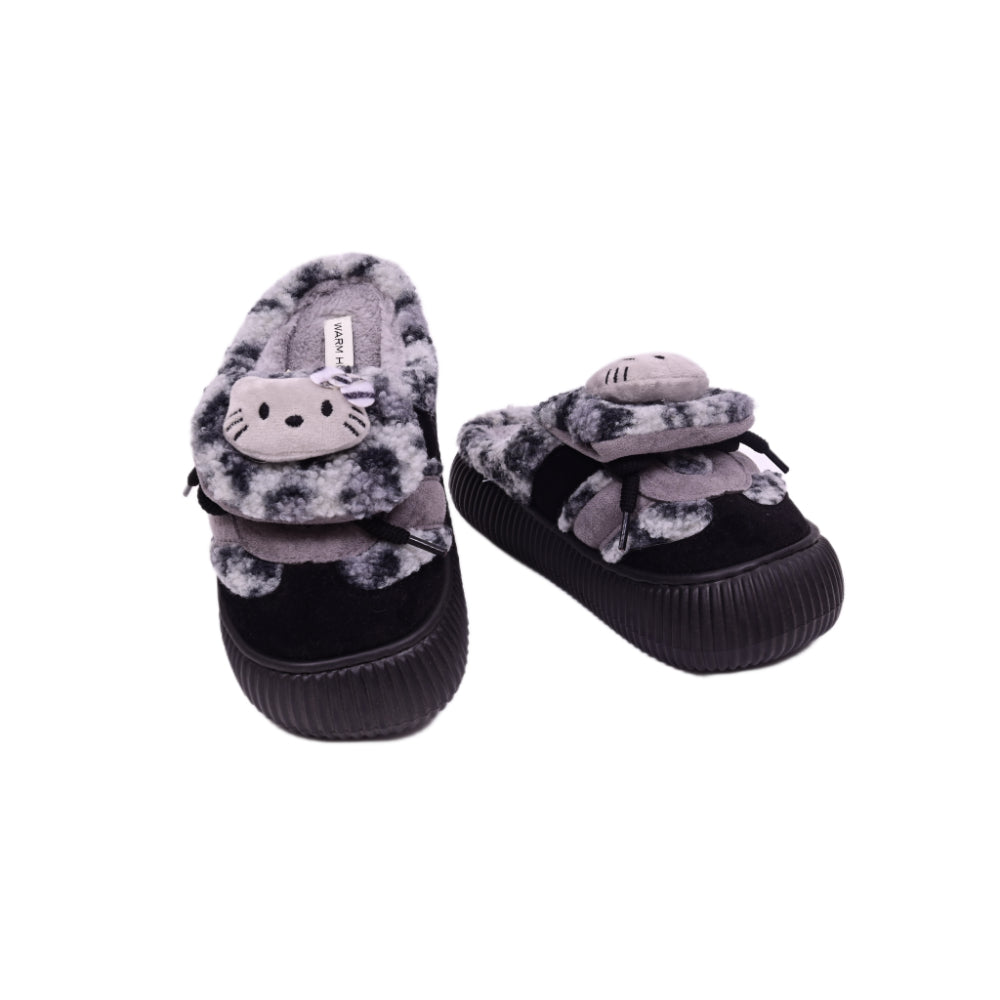 LADIES CARPET SLIPPER IR GREY 25-90 36-41