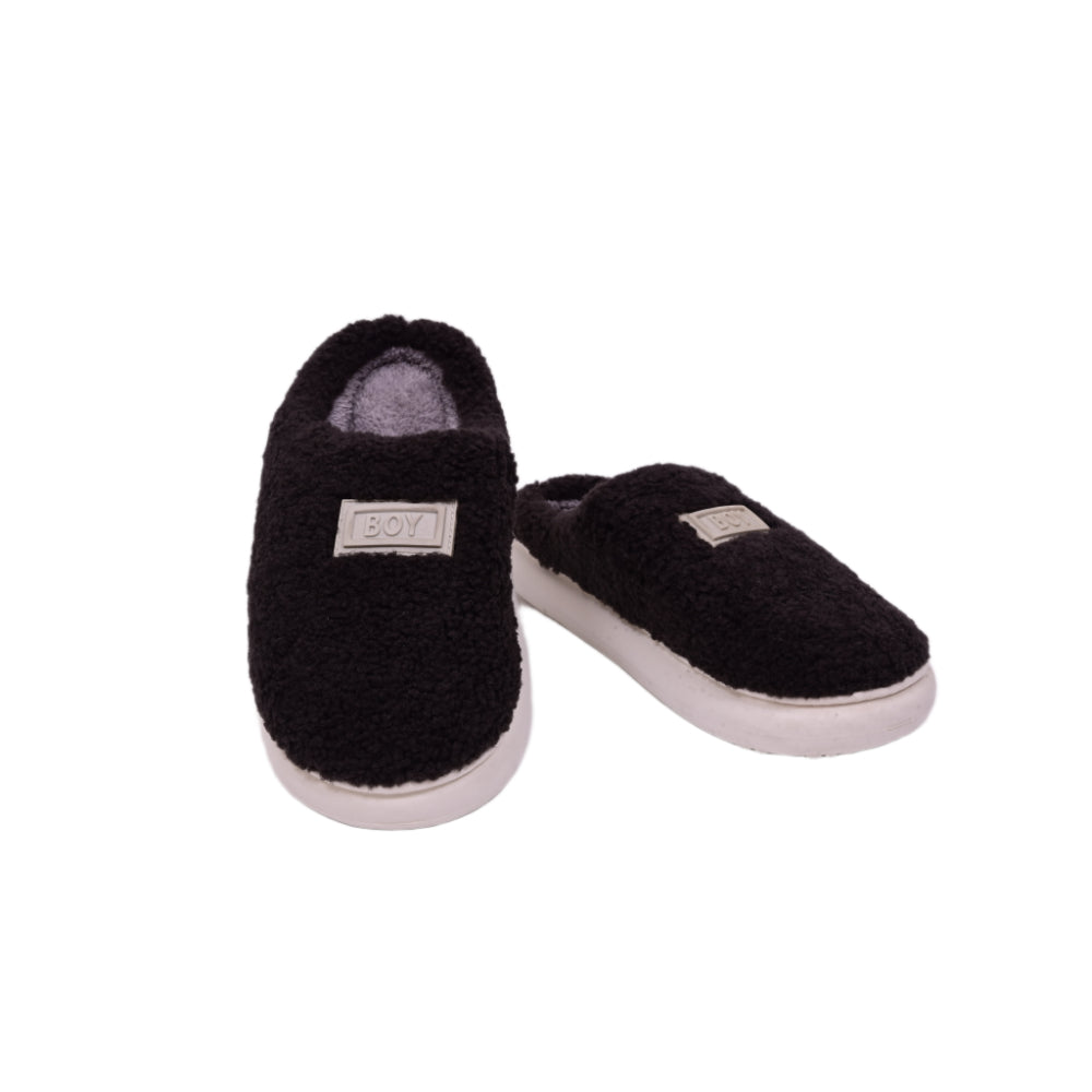 MEN  CARPET SLIPPER IR BLACK/GREY 25-78 40-45
