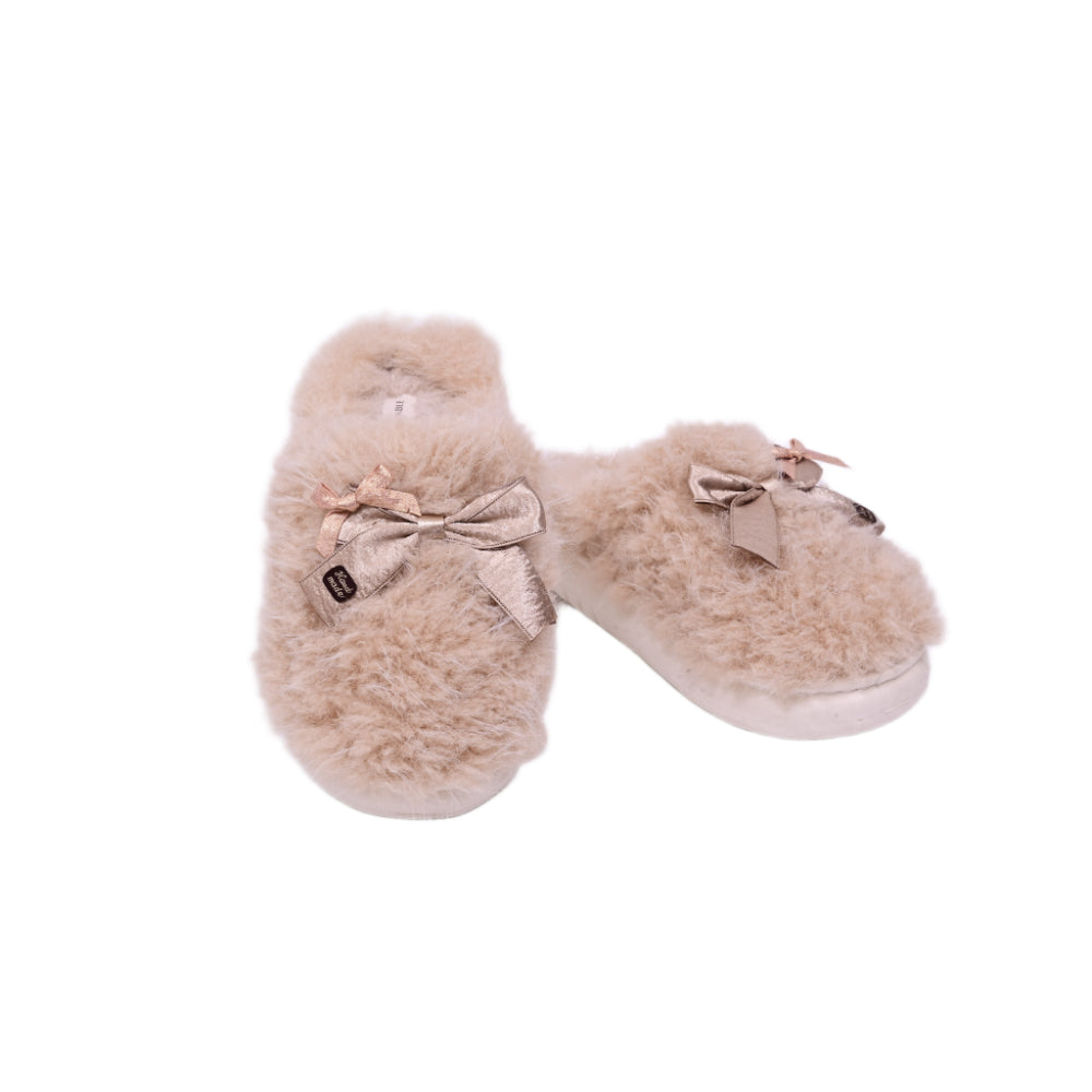 LADIES CARPET SLIPPER IR BEIGE 25-39 36-41