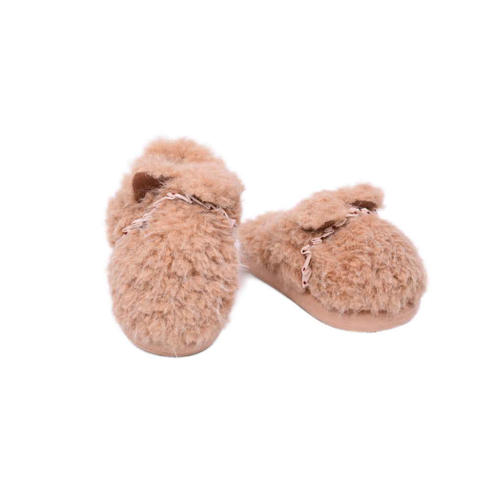 LADIES CARPET SLIPPER IR CAMEL 25-37 28-33