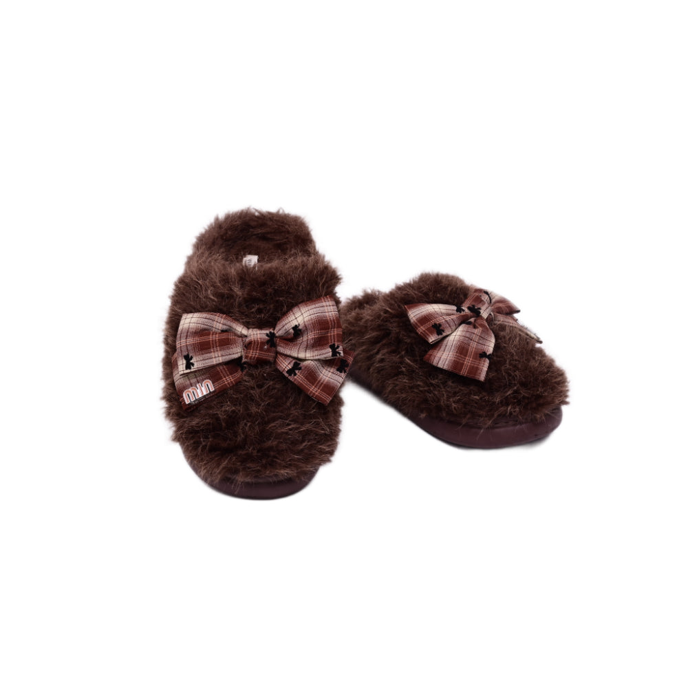 LADIES CARPET SLIPPER IR COFFEE 25-98 36-41