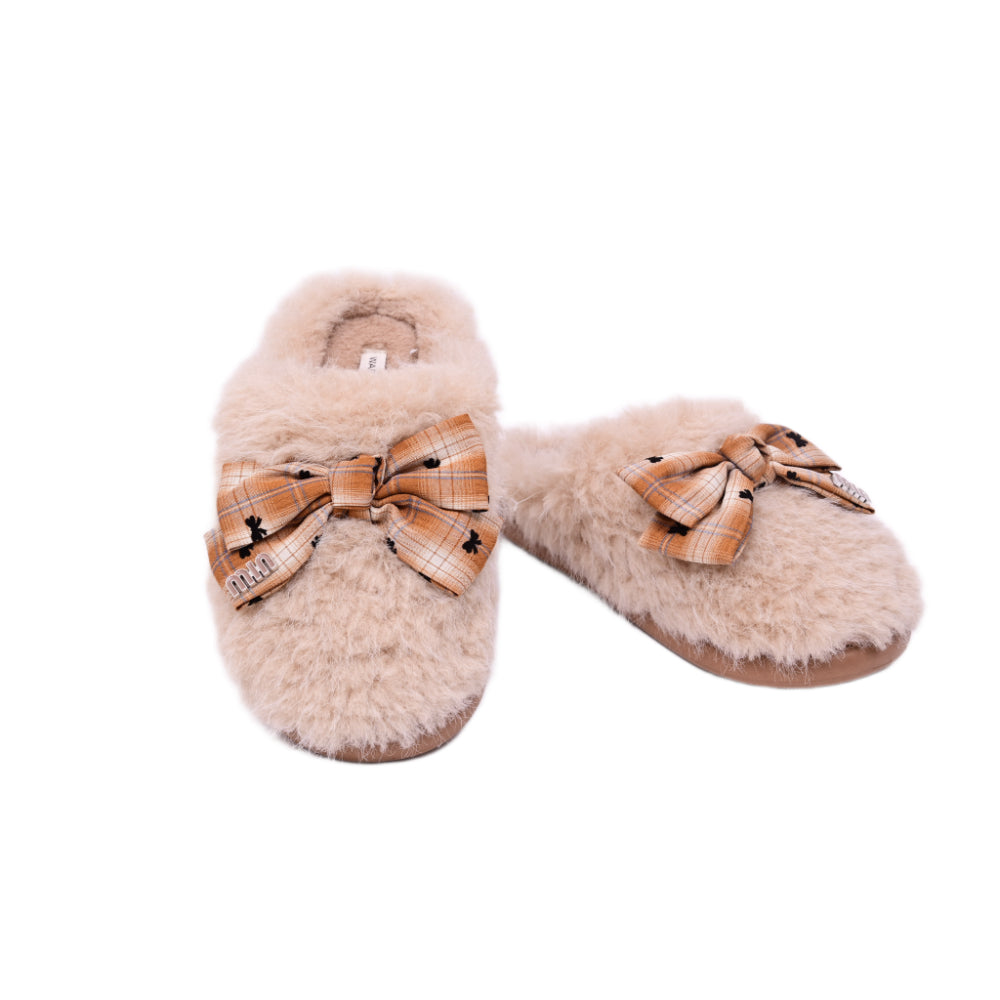 LADIES CARPET SLIPPER IR BEIGE 25-98 36-41
