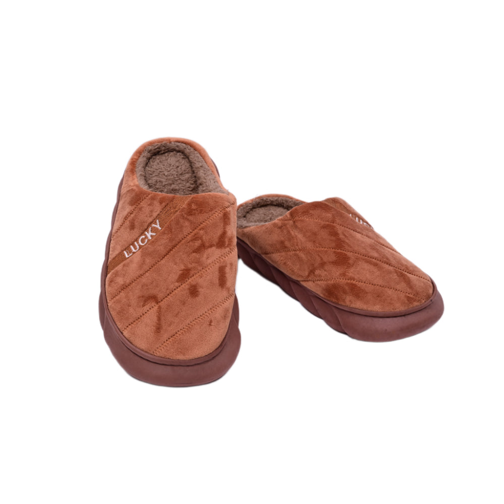 MENS CARPET SLIPPER CAMEL LU 40-45