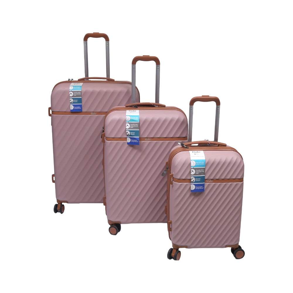 GOBY TROLLEY CASE 3PC SET IR 2403