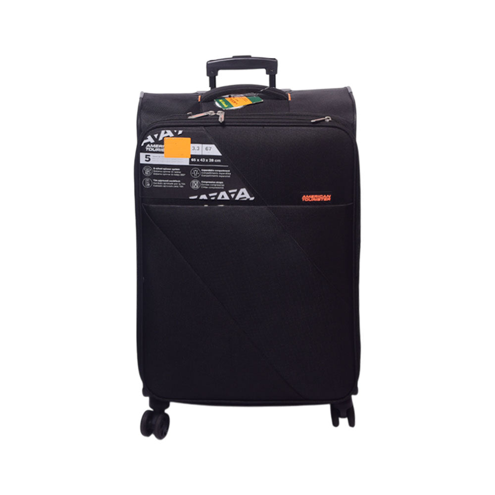 AMERICAN TOURISTER TROLLY CASE SUN BREAK BLACK 24INCH
