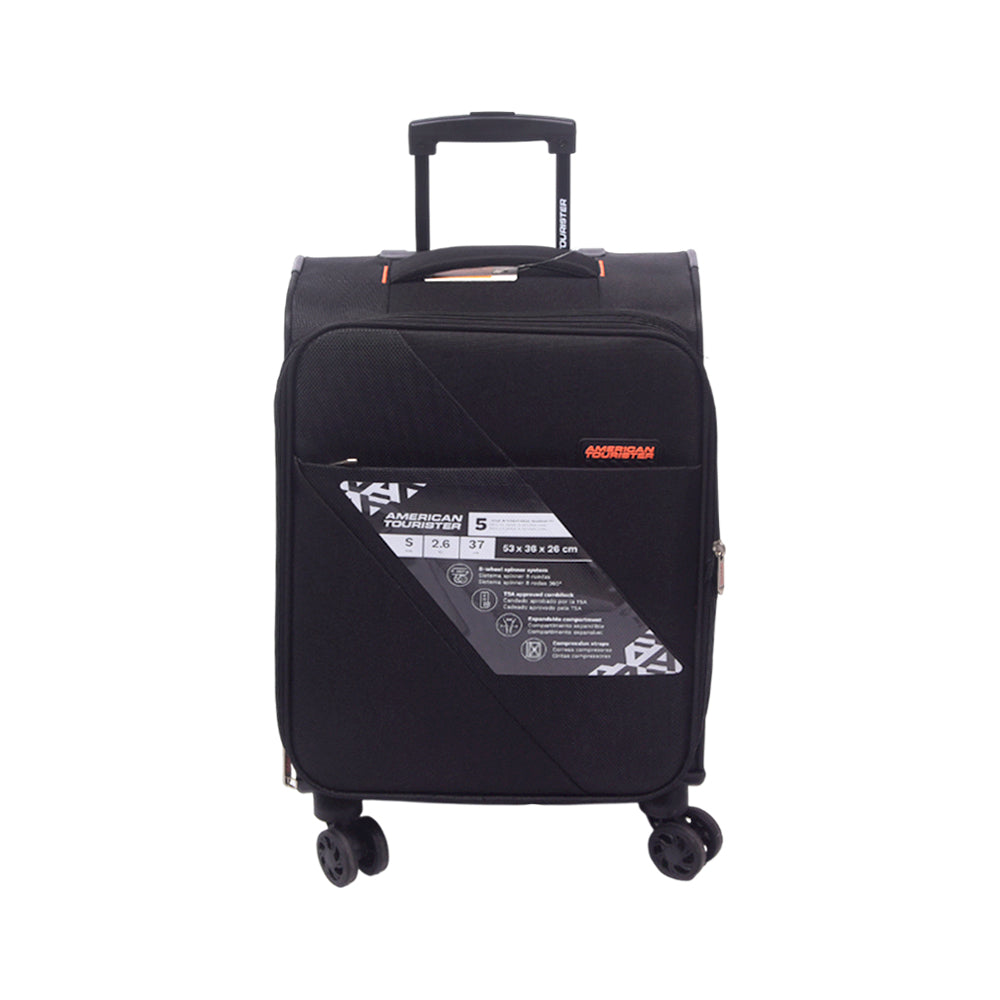 AMERICAN TOURISTER TROLLY CASE SUN BREAK BLACK 20INCH