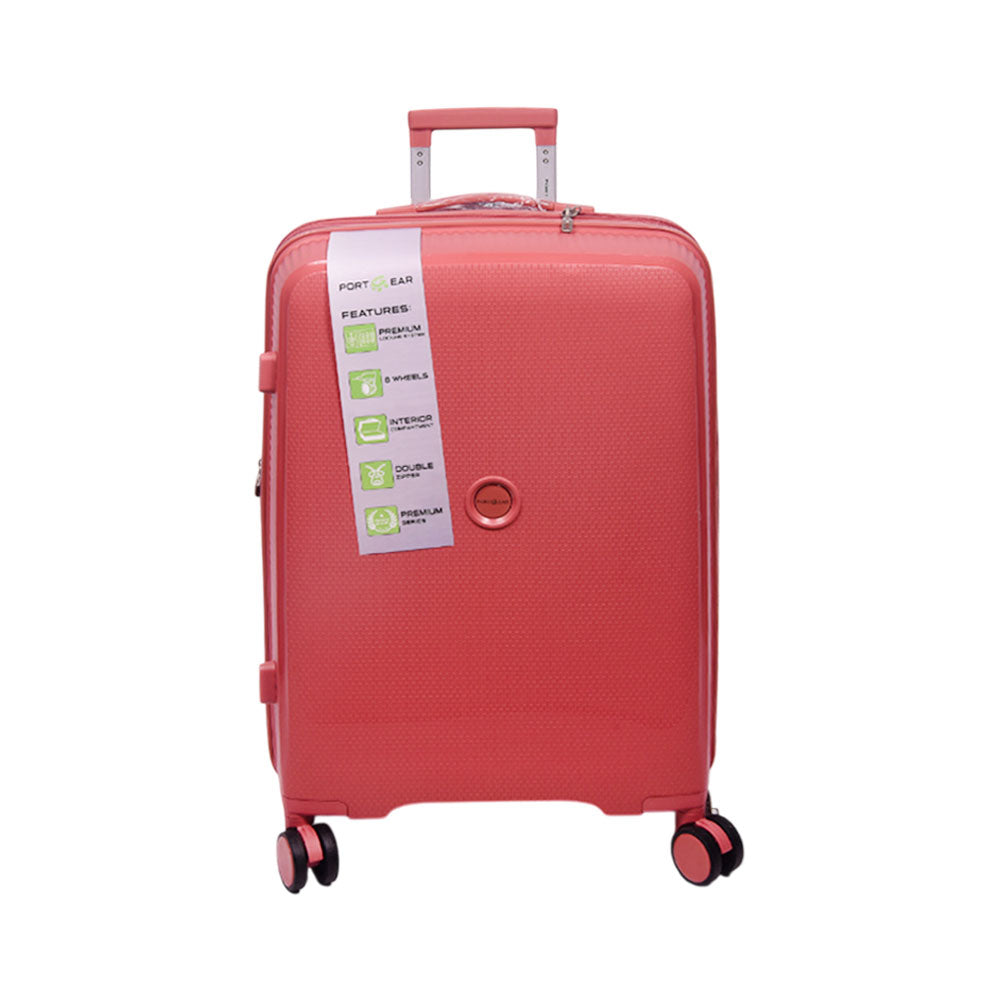 PORT GEAR TROLLEY CASE 24INCH ROSE GOLD BELMONTE