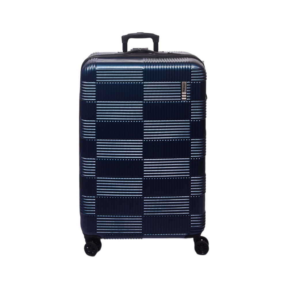 AMERICAN TOURISTER CHECKRED TROLLEY CASE 28INCH DEEP TEAL