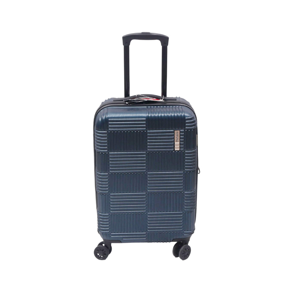 AMERICAN TOURISTER CHECKRED TROLLEY CASE 20INCH DEEP TEAL