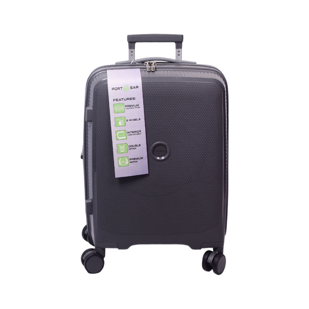 PORT GEAR TROLLEY CASE 20INCH GREY BELMONTE 4