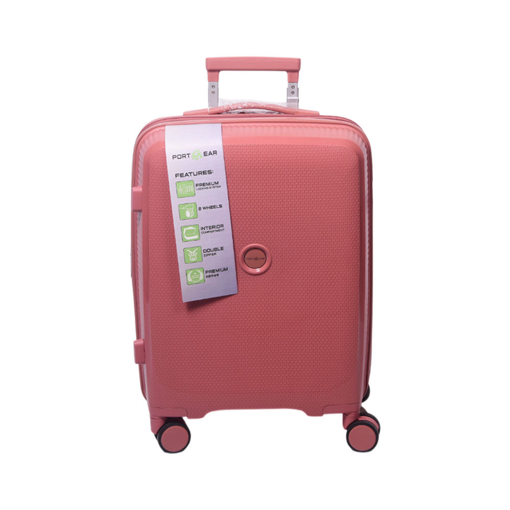 PORT GEAR TROLLEY CASE 24INCH ROSE GOLD BELMONTE 4
