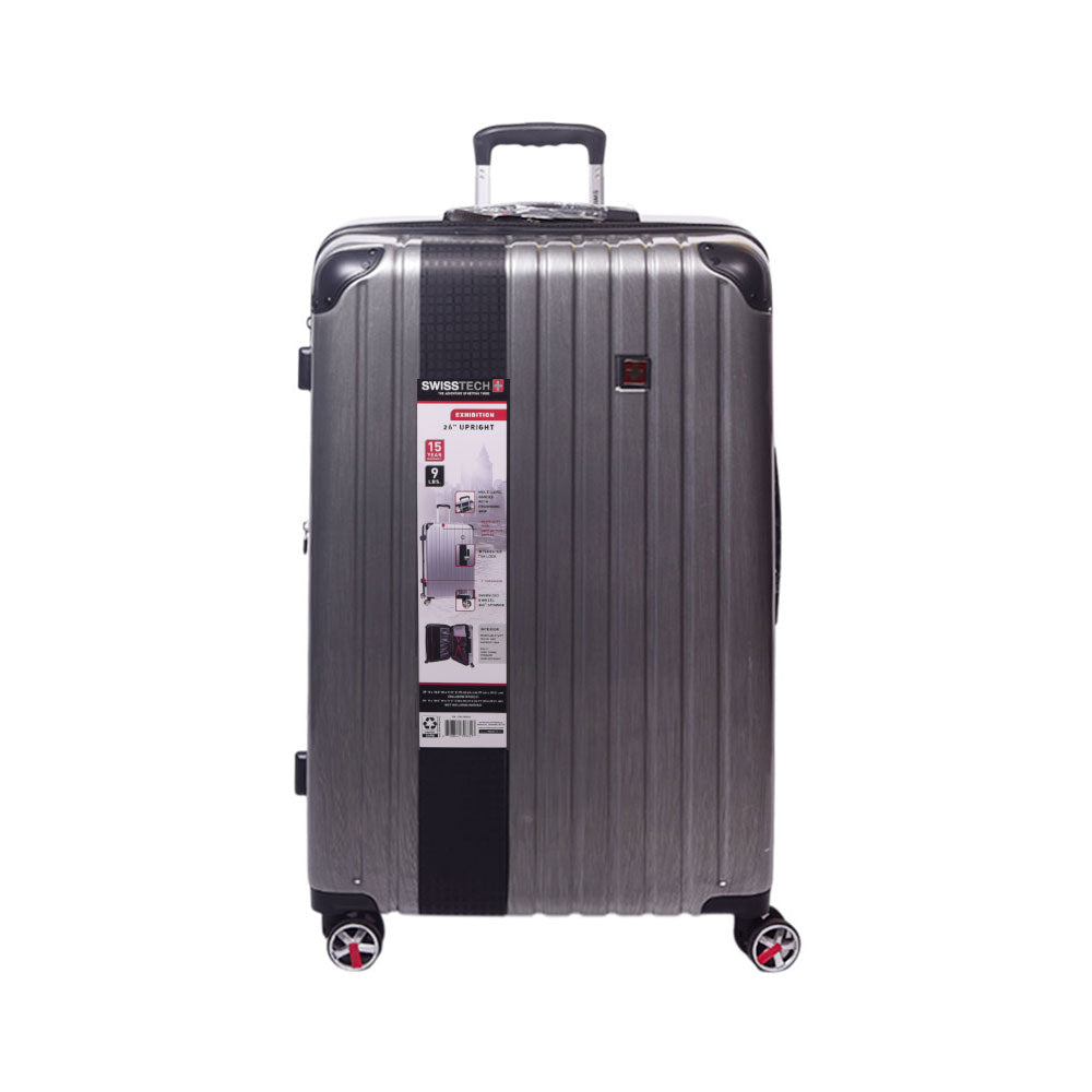 SWISS TECH TROLLEY CASE EXHIBITION SILVER 24 INCH