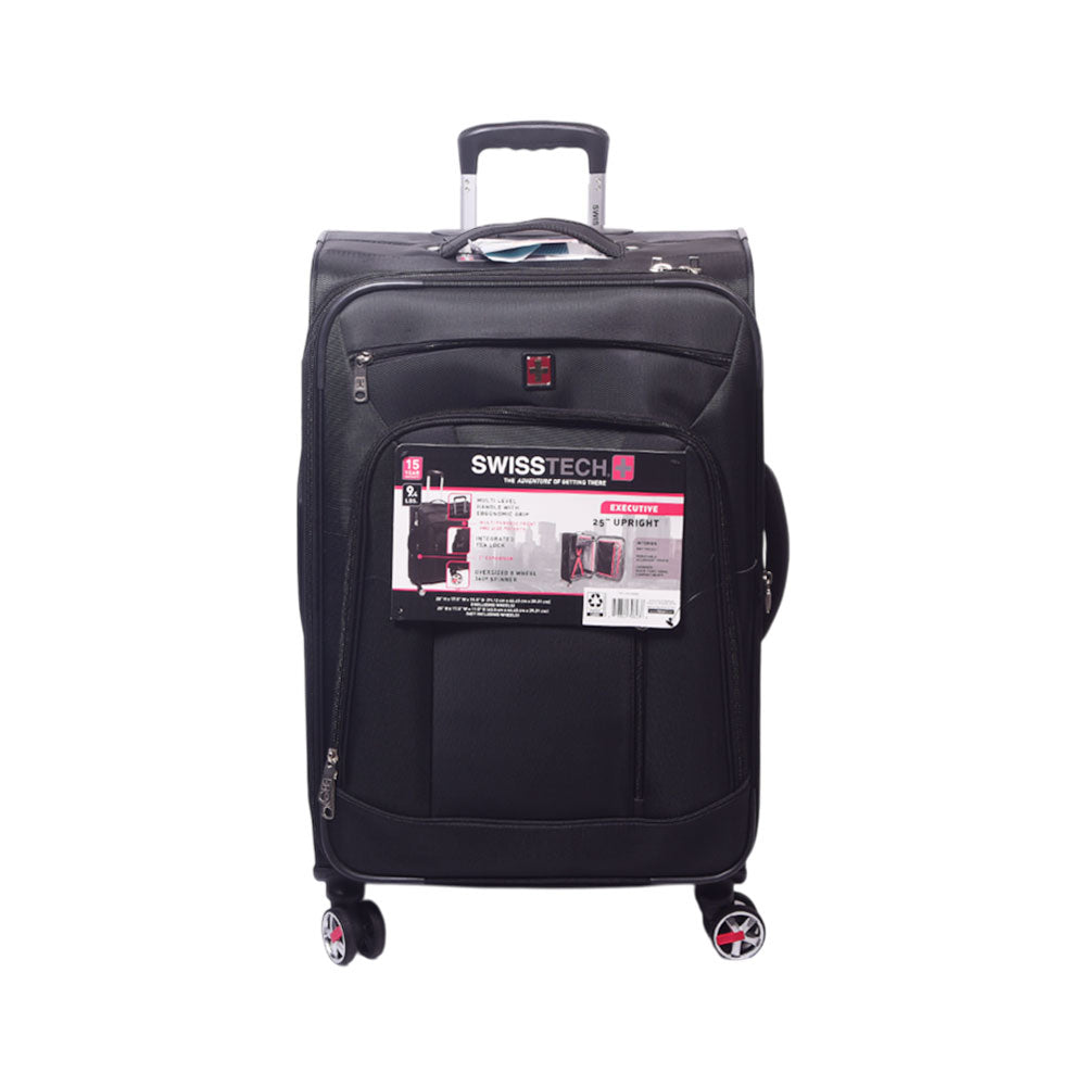 SWISS TECH TROLLEY CASE EXECUTIVE BLACK 24 INCH