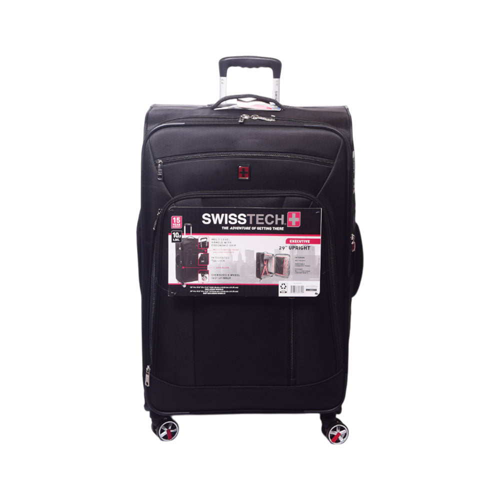SWISS TECH TROLLEY CASE EXECUTIVE BLACK 28 INCH