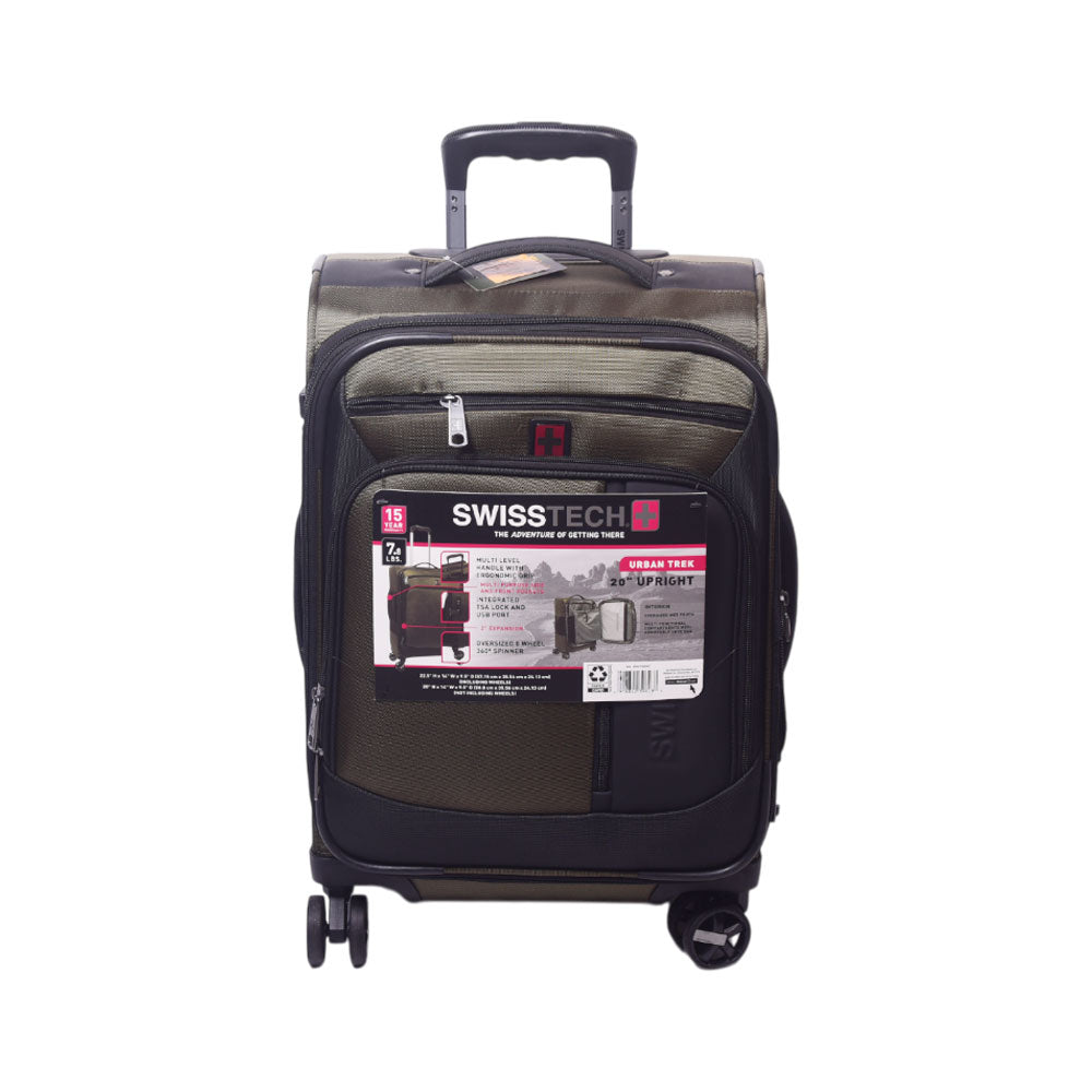 SWISS TECH TROLLEY CASE EXECUTIVE GREEN 20 INCH