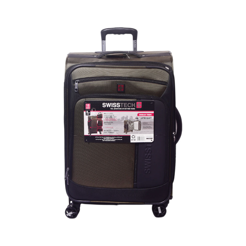 SWISS TECH TROLLEY CASE EXECUTIVE GREEN 24 INCH