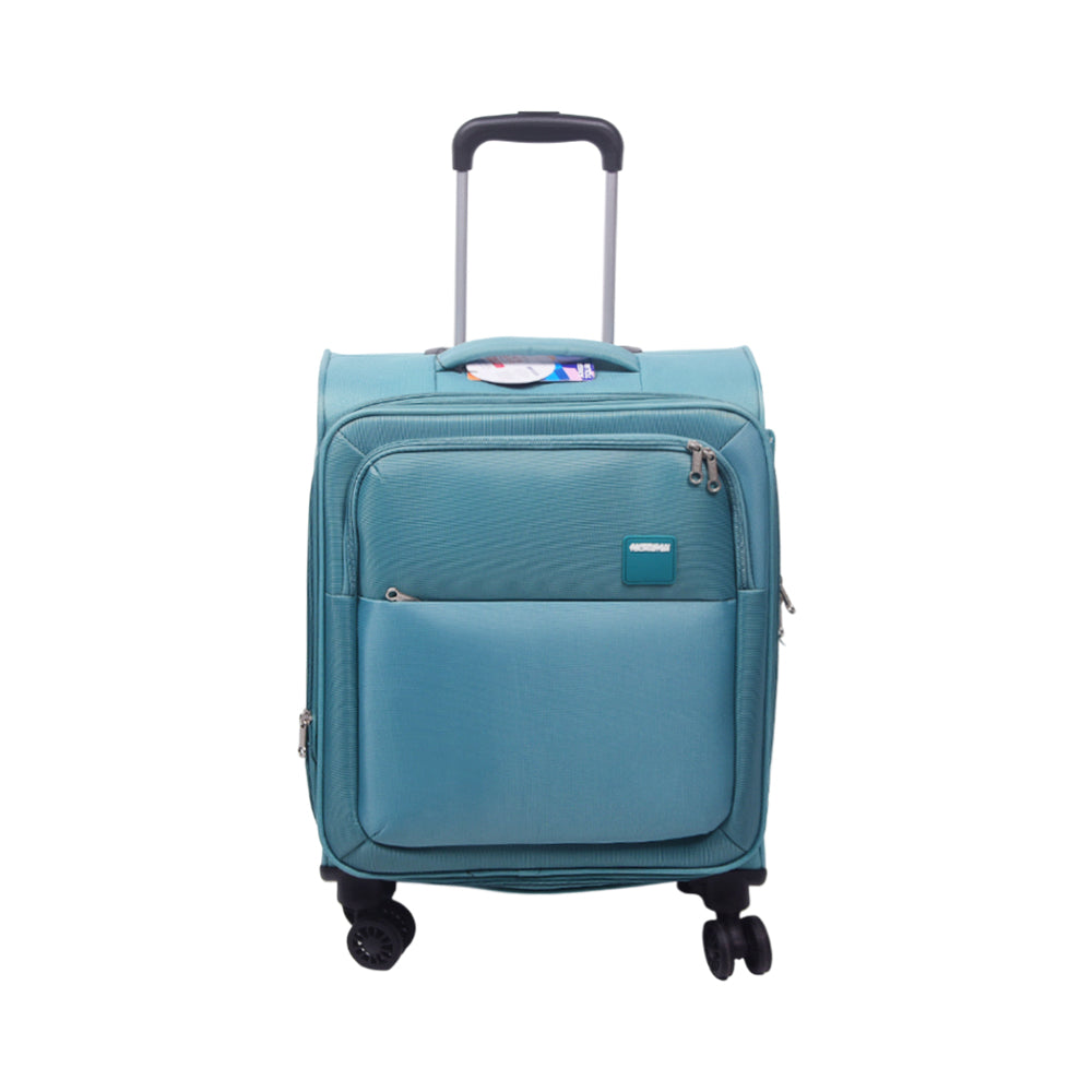 AMERICAN TOURISTER TROLLEY CASE SEVILLE GREEN 20 INCH