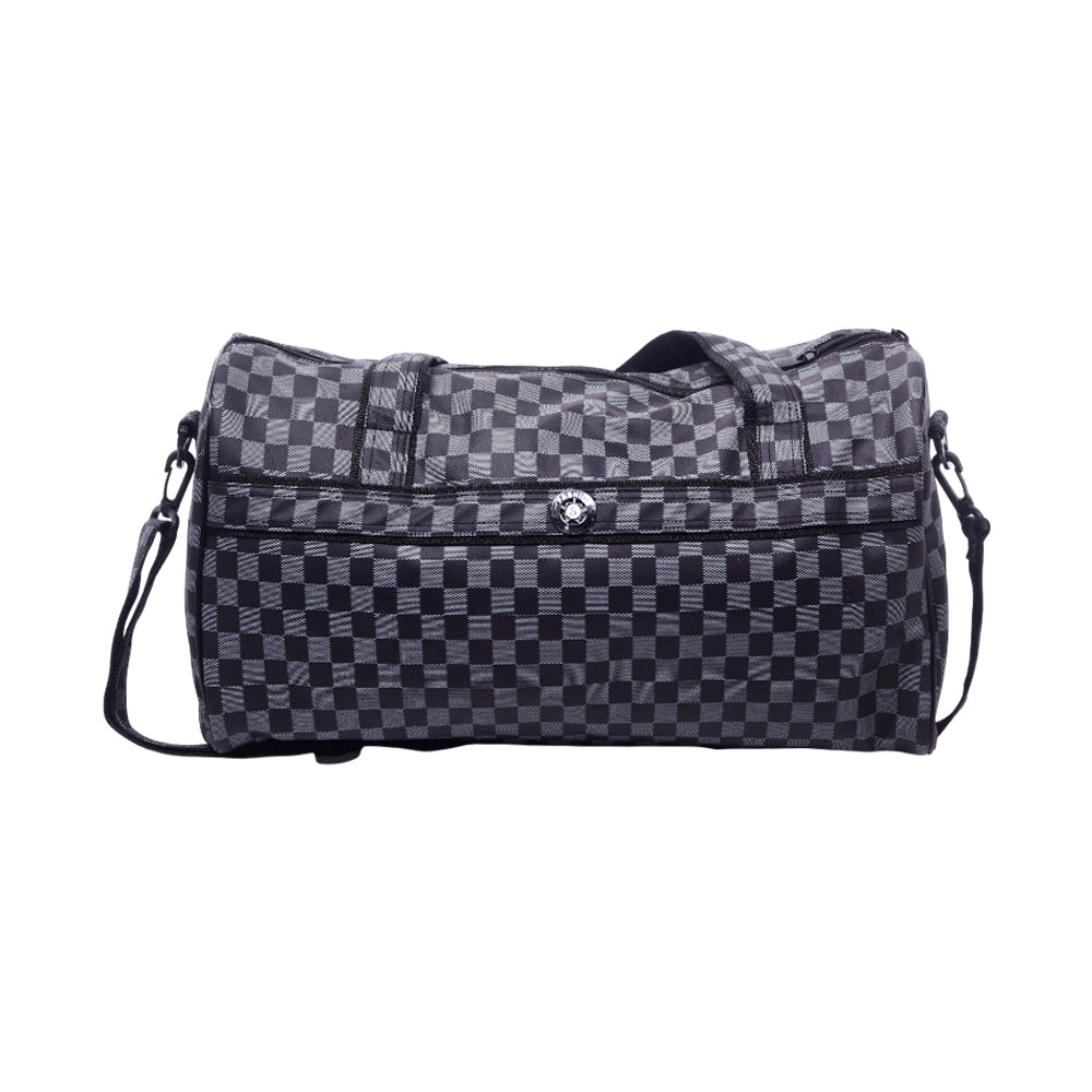 DUFFLE LEATHER SOFT BAG SMALL GRAY 6646
