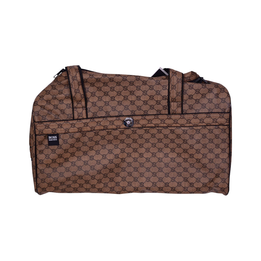 DUFFLE LEATHER SOFT BAG LARGE BROWN 6647