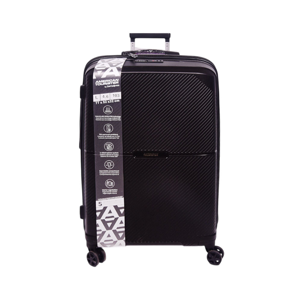 AMERICAN TOURISTER TROLLEY CASE KYOTO BLACK 28INCH