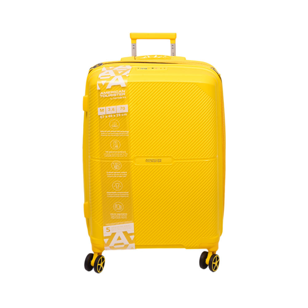 AMERICAN TOURISTER TROLLEY CASE KYOTO YELLOW 24INCH