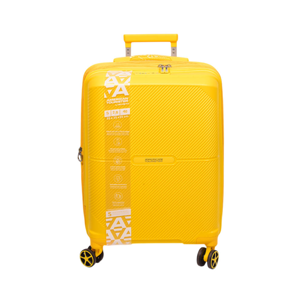 AMERICAN TOURISTER TROLLEY CASE KYOTO YELLOW 20INCHQ