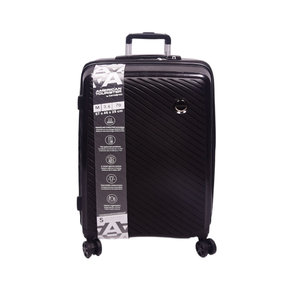 AMERICAN TOURISTER TROLLEY CASE ZANZIBAR BLACK 24INCH