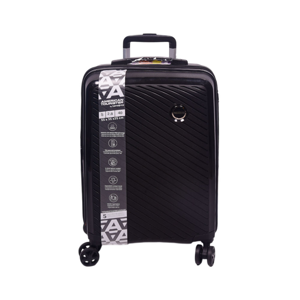 AMERICAN TOURISTER TROLLEY CASE ZANZIBAR BLACK 20INCH