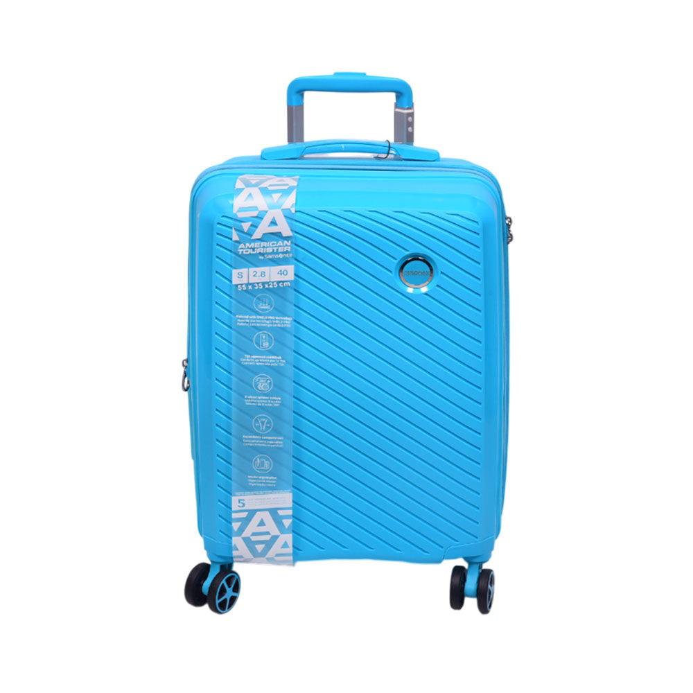 AMERICAN TOURISTER TROLLEY CASE ZANZIBAR BLUE 20INCH
