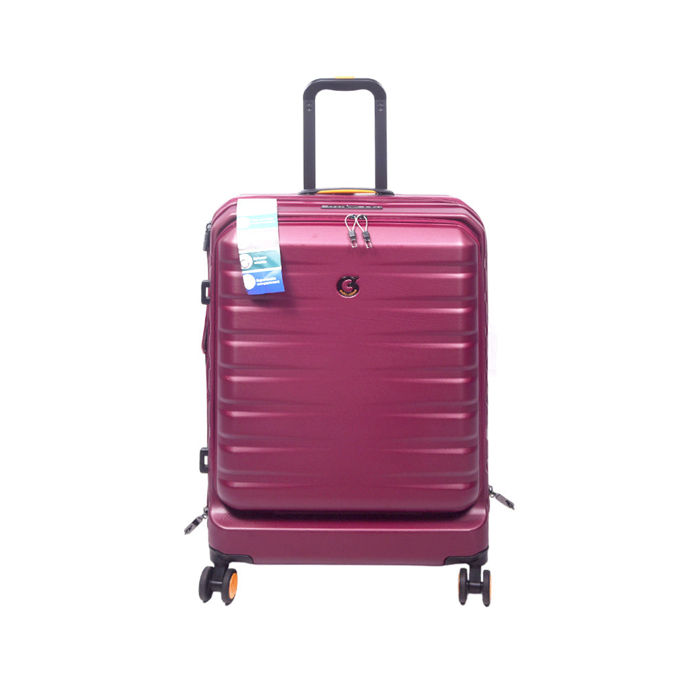 GOBY LONDON TROLLEY CASE TITAN 25INCH PURPLISH RED