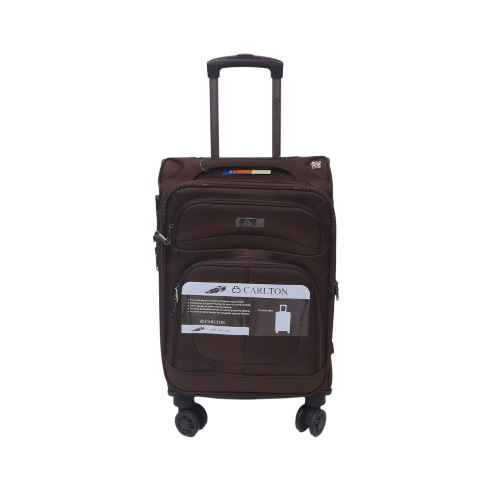 CARLTON TROLLEY CASE 20INCH COFFEE