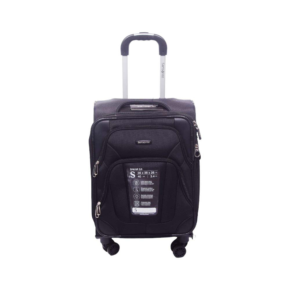 SAMSONITE TROLLEY CASE DAKAR 2.0 20INCH BLACK