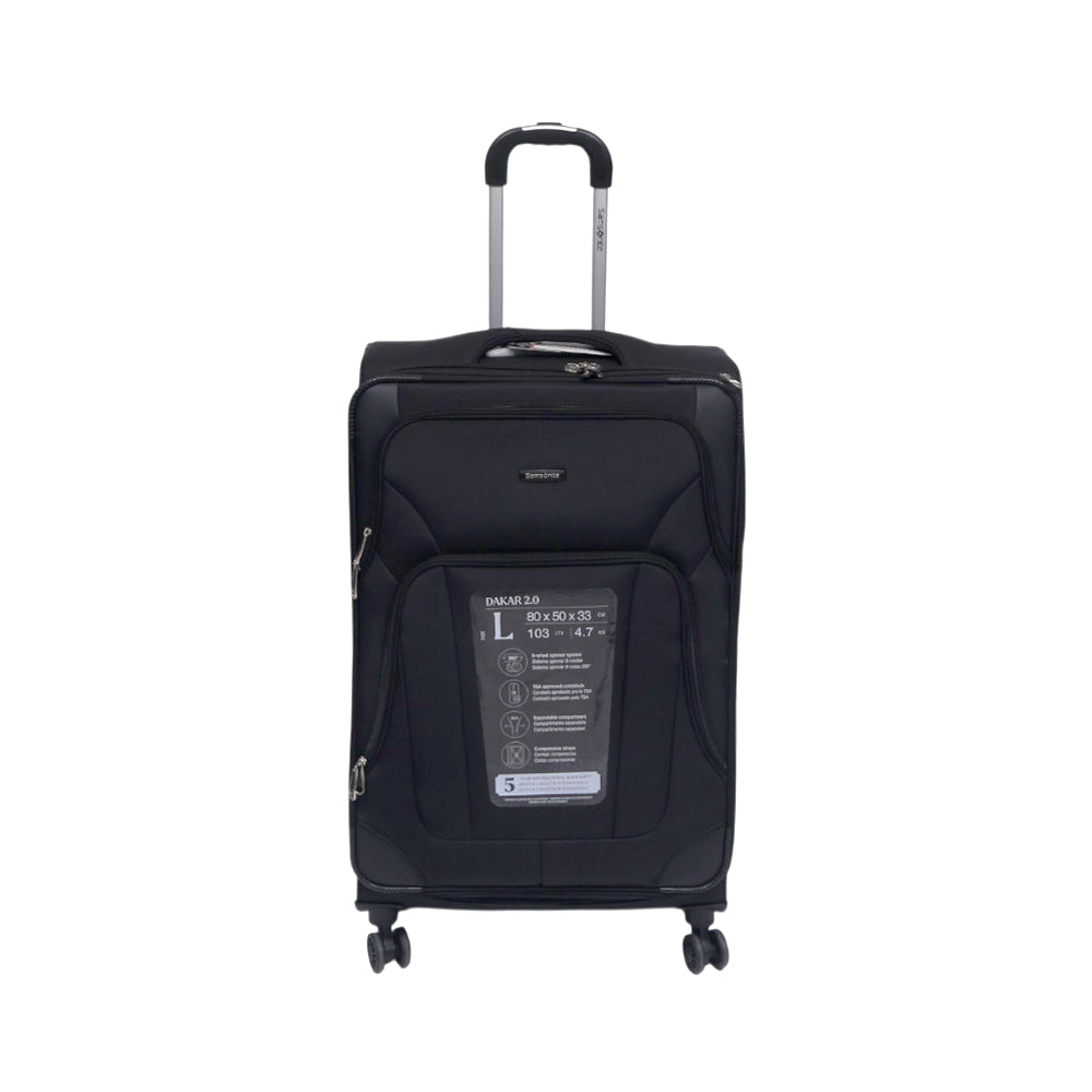 SAMSONITE TROLLEY CASE DAKAR 2.0 28INCH BLACK