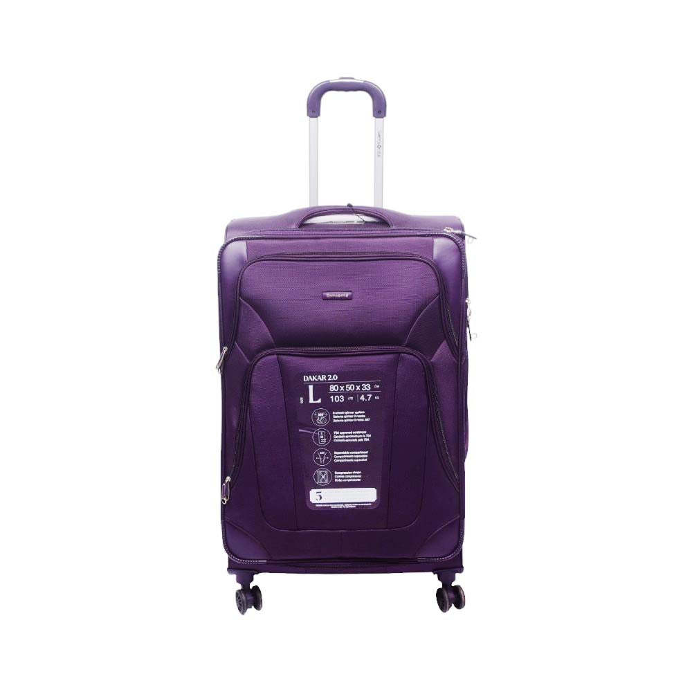 SAMSONITE TROLLEY CASE DAKAR 2.0 28INCH PURPLE