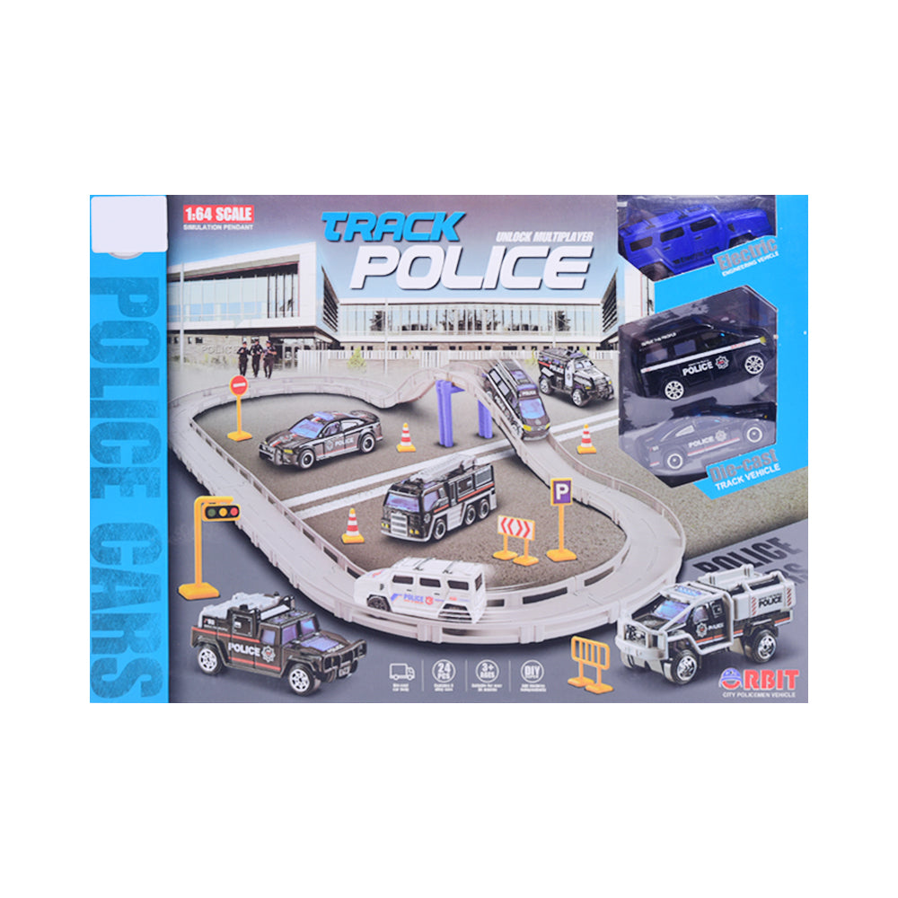 MH-146 MUSICAL POLICE CITY CAR TRACK A.I