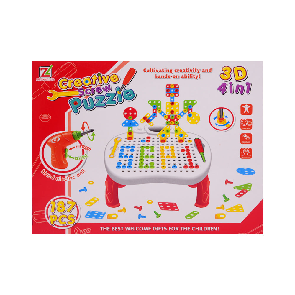 666-27 3D BLOCKS TABLE 4IN1 187PCS A.I
