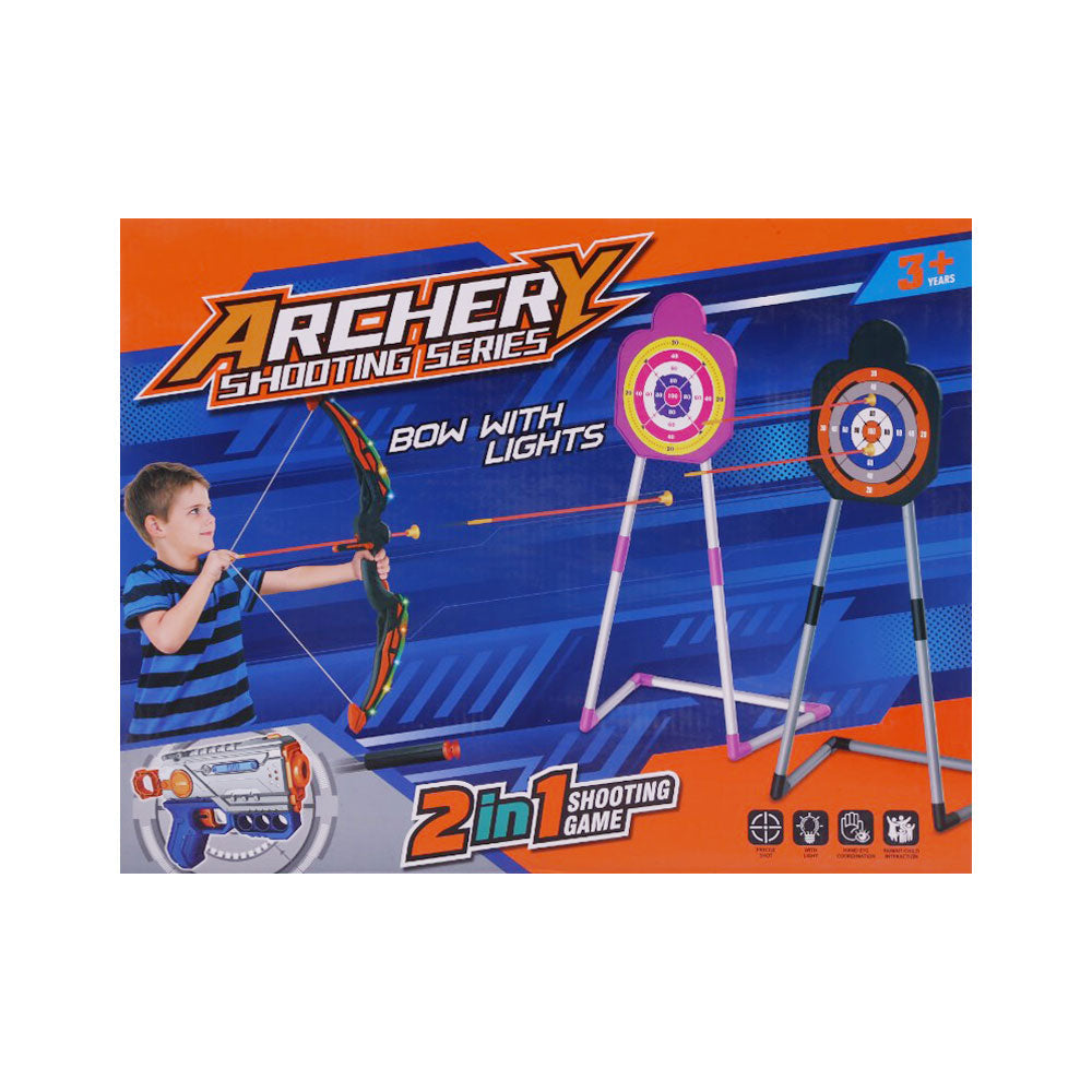 1666-14 BOW & ARROW SHOOT GAME 2IN1 A.I
