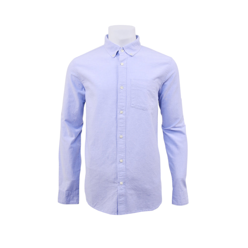 GAP MEN L/S BUTTON DOWN SHIRT 608574-051 BLU L (IR)