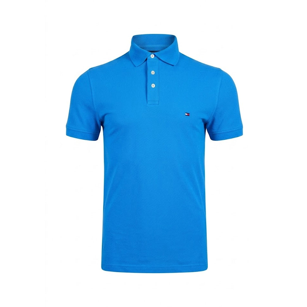 TH MEN S/S POLO SHIRT 78JA598-400 BLU S (IRS)