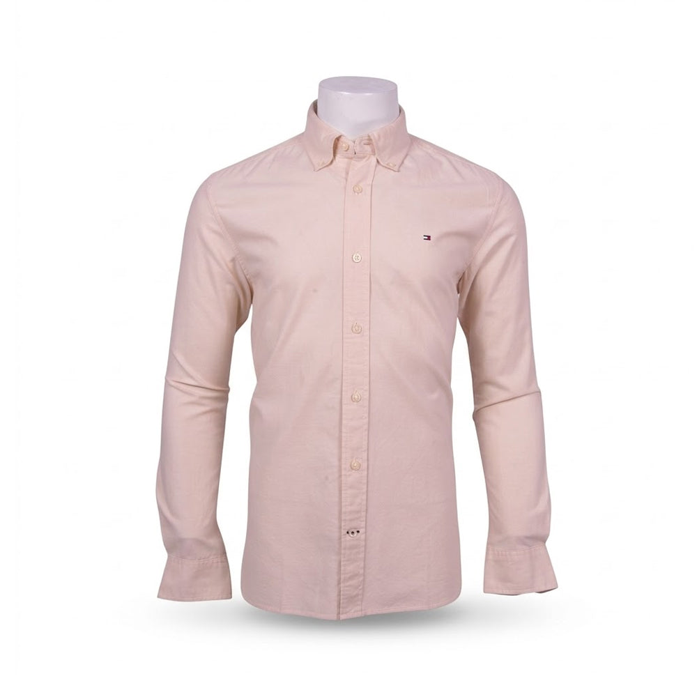TH MEN L/S BUTTON DOWN SHIRT 78J8433-102 SKN S (IRS)